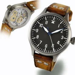 Steinhart Watches Premium Lijn^Nav B-Uhr 47 Titan A-Type Centrale Seconde