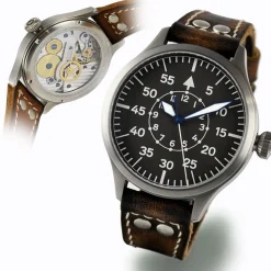 Steinhart Watches Pilotenhorloges^Nav B-Uhr 47 Titan B-Type Centrale Seconde