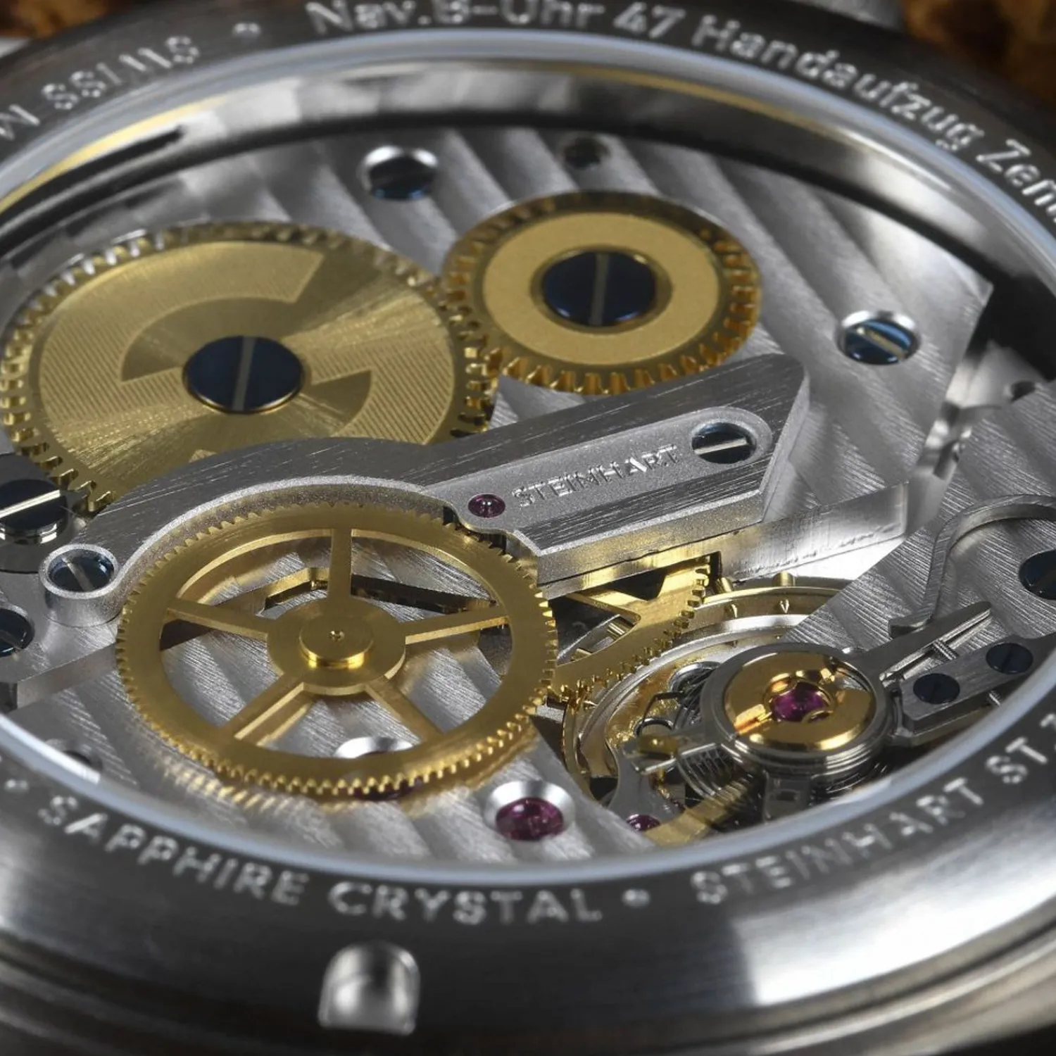 Steinhart Watches Premium Lijn^Nav B-Uhr 47 Titan B-Type Centrale Seconde