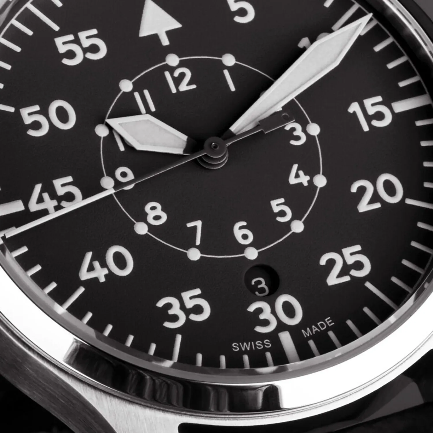 Steinhart Watches Pilotenhorloges^Nav B-Uhr 42 Zwart B-Muster