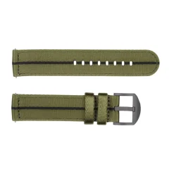 Steinhart Watches Bandjes 20 Mm^Navo-Band Groen/Zwart Met Oem Dlc