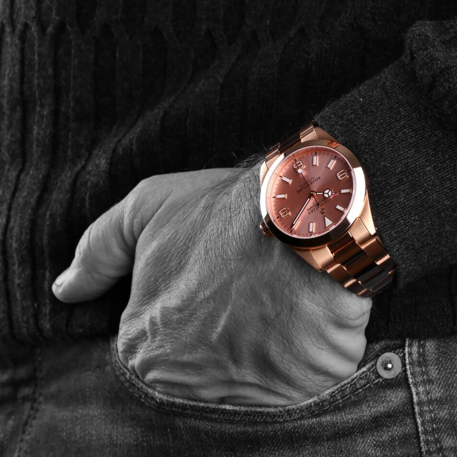 Steinhart Watches Duikhorloges 39 Mm^Oceaan 39 Avontuur Roze Goud