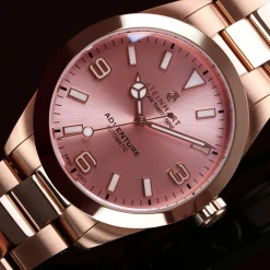 Steinhart Watches Duikhorloges 39 Mm^Oceaan 39 Avontuur Roze Goud