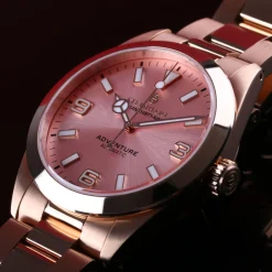 Steinhart Watches Duikhorloges 39 Mm^Oceaan 39 Avontuur Roze Goud