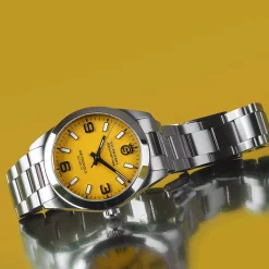 Steinhart Watches Duikhorloges 39 Mm^Oceaan 39 Metropole Geel