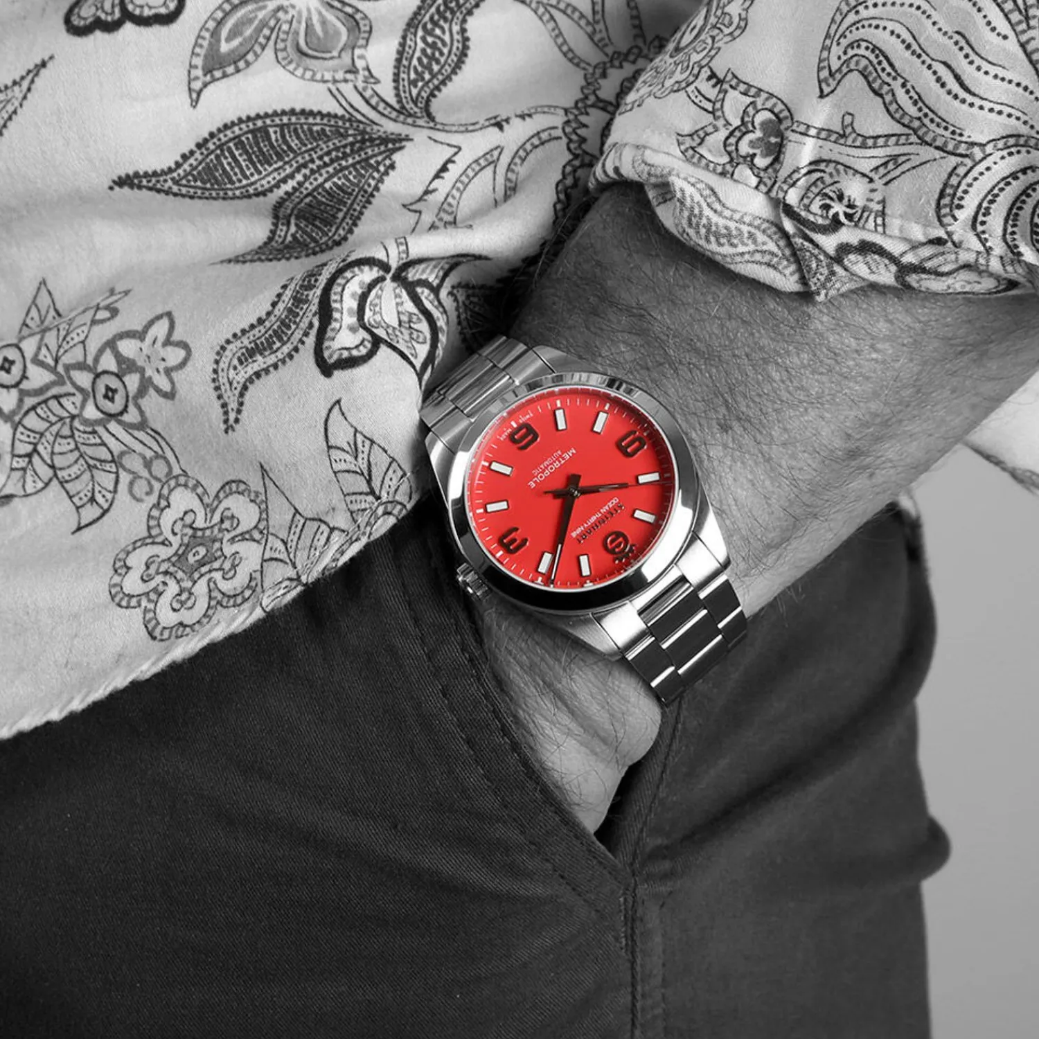 Steinhart Watches Duikhorloges 39 Mm^Oceaan 39 Metropole Rood