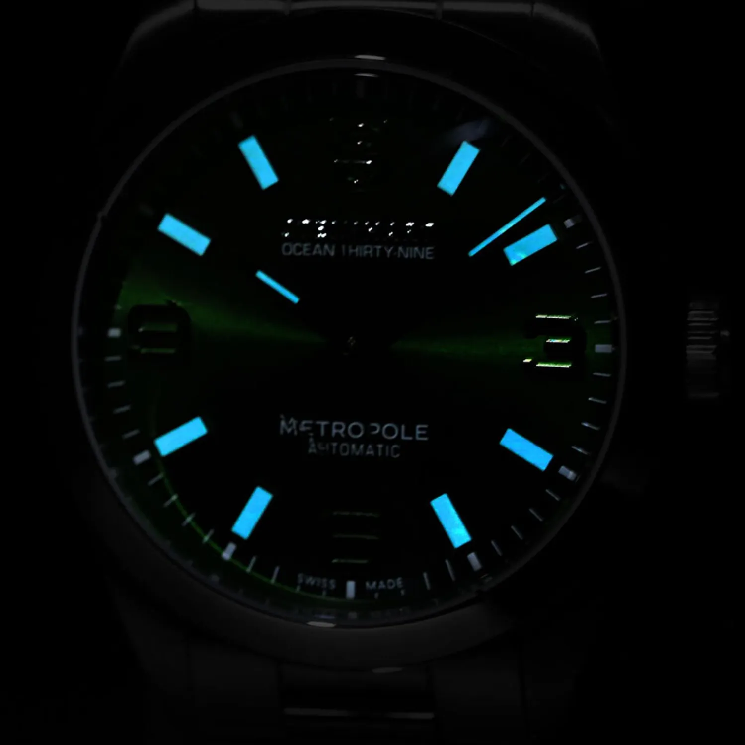 Steinhart Watches Duikhorloges 39 Mm^Oceaan 39 Metropole Zonnestraalgroen