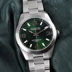 Steinhart Watches Duikhorloges 39 Mm^Oceaan 39 Metropole Zonnestraalgroen
