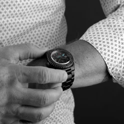 Steinhart Watches Premium Lijn^Oceaan 39 Titanium Gmt Phantom Blue