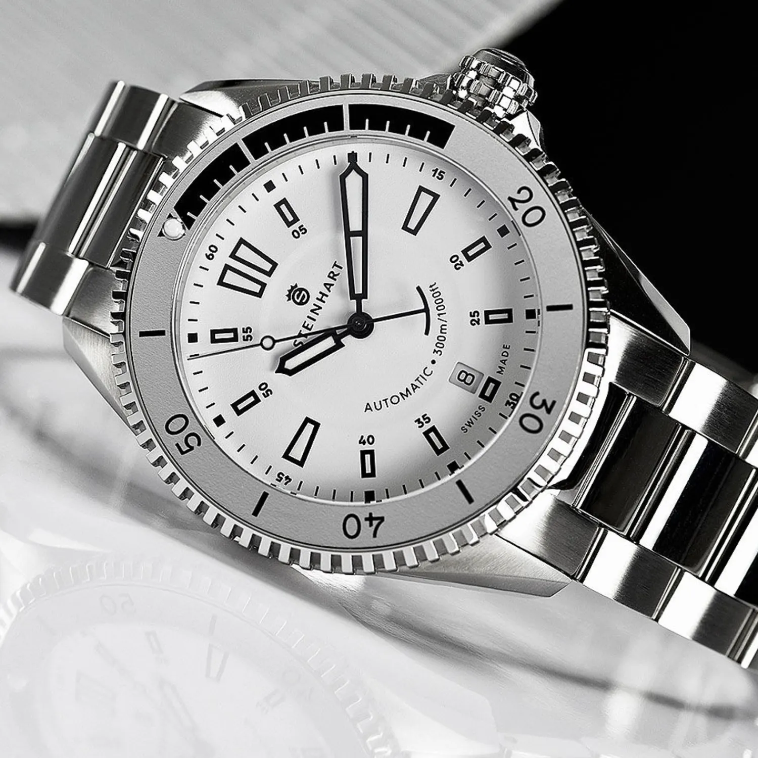Steinhart Watches Duikhorloges 42 Mm^Oceaan 2 Wit