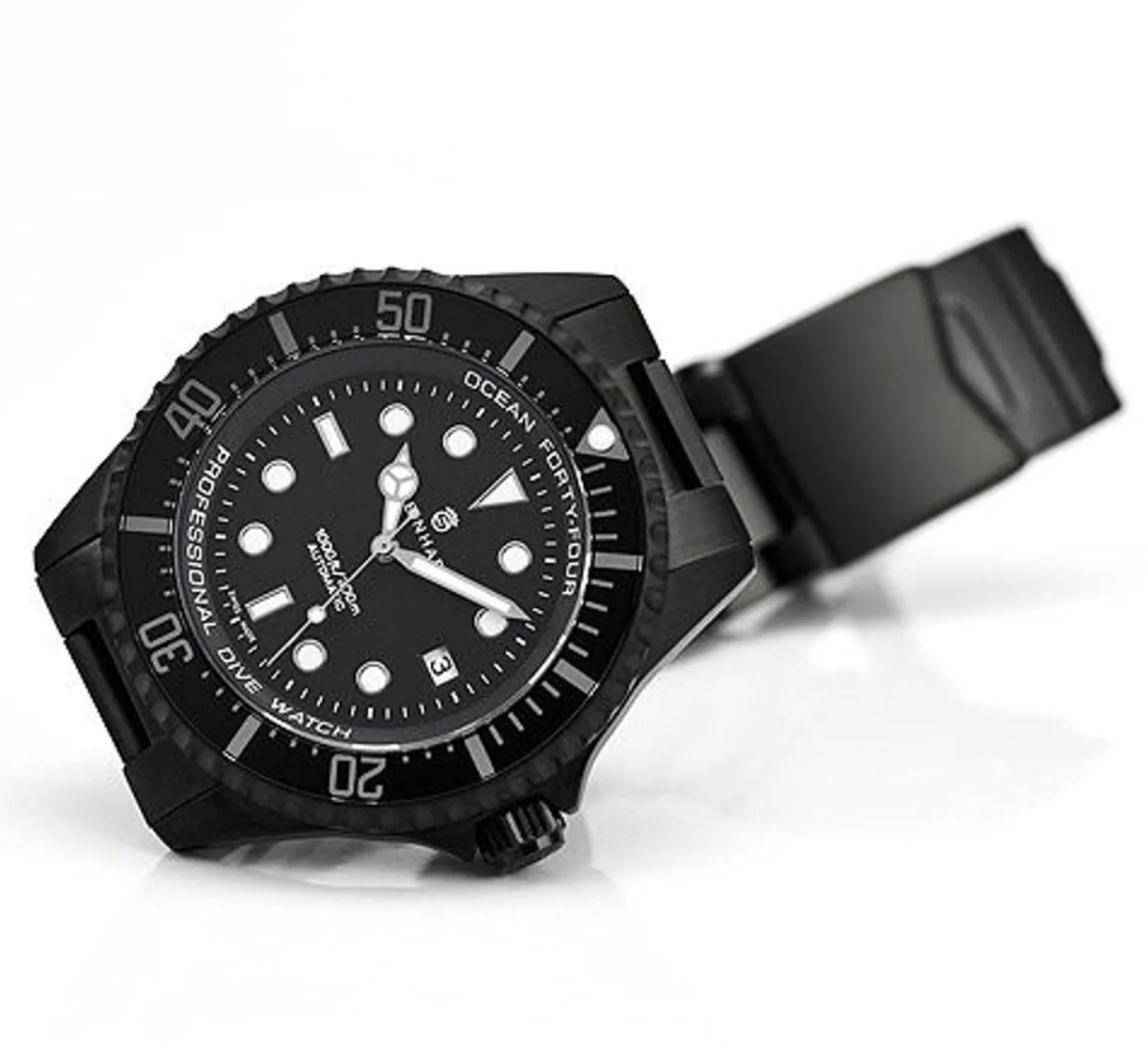 Steinhart Watches Duikhorloges 44 Mm^Ocean 44 Automatisch Zwart Dlc
