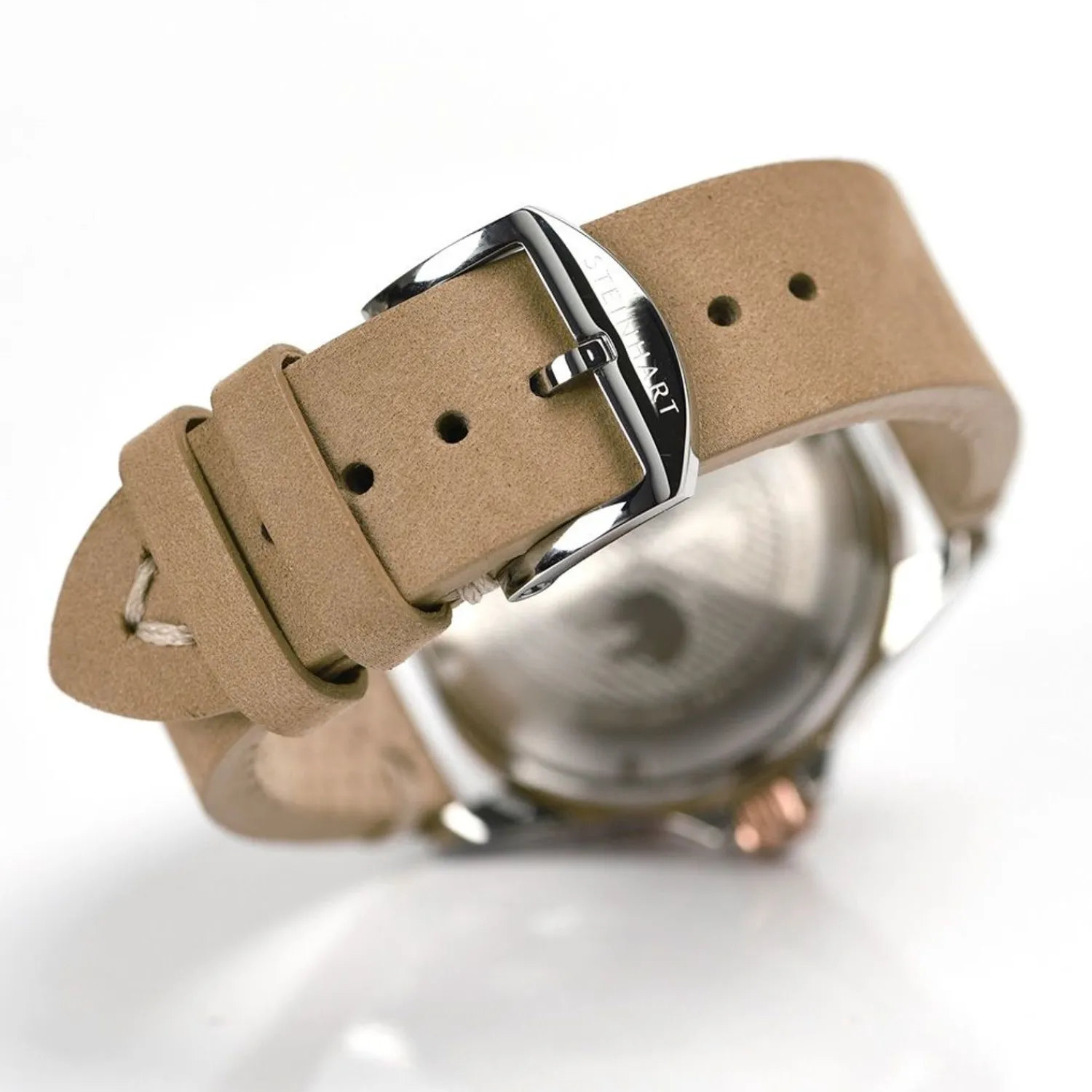Steinhart Watches Duikhorloges 39 Mm^Ocean 39 Beige Keramiek Duikhorloge