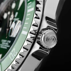 Steinhart Watches Premium Lijn^Ocean 39 Dubbelgroen Keramiek Premium Duikhorloge