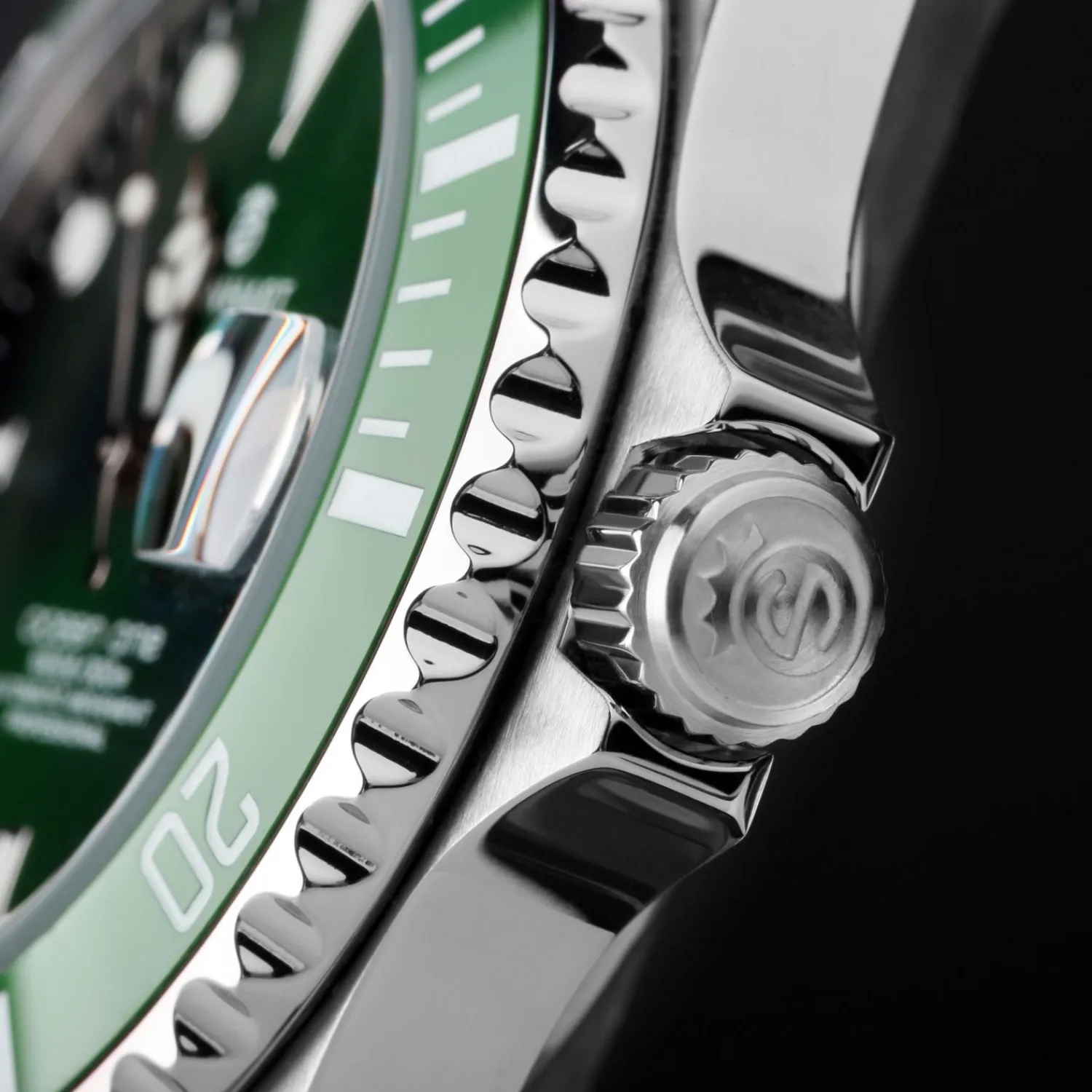 Steinhart Watches Premium Lijn^Ocean 39 Dubbelgroen Keramiek Premium Duikhorloge