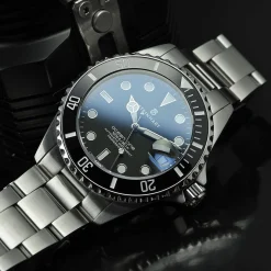 Steinhart Watches Duikhorloges 39 Mm^Ocean 39 Duikhorloge Van Zwart Keramiek