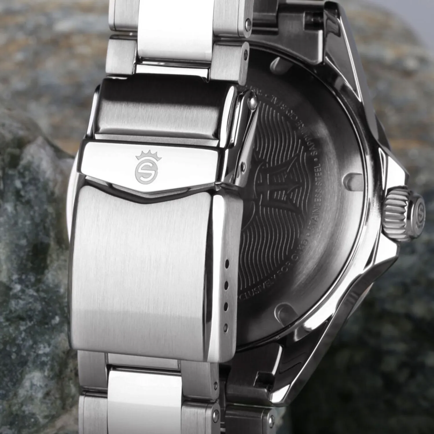 Steinhart Watches Duikhorloges 42 Mm^Ocean 3 Gmt Blauwgrijs Keramiek