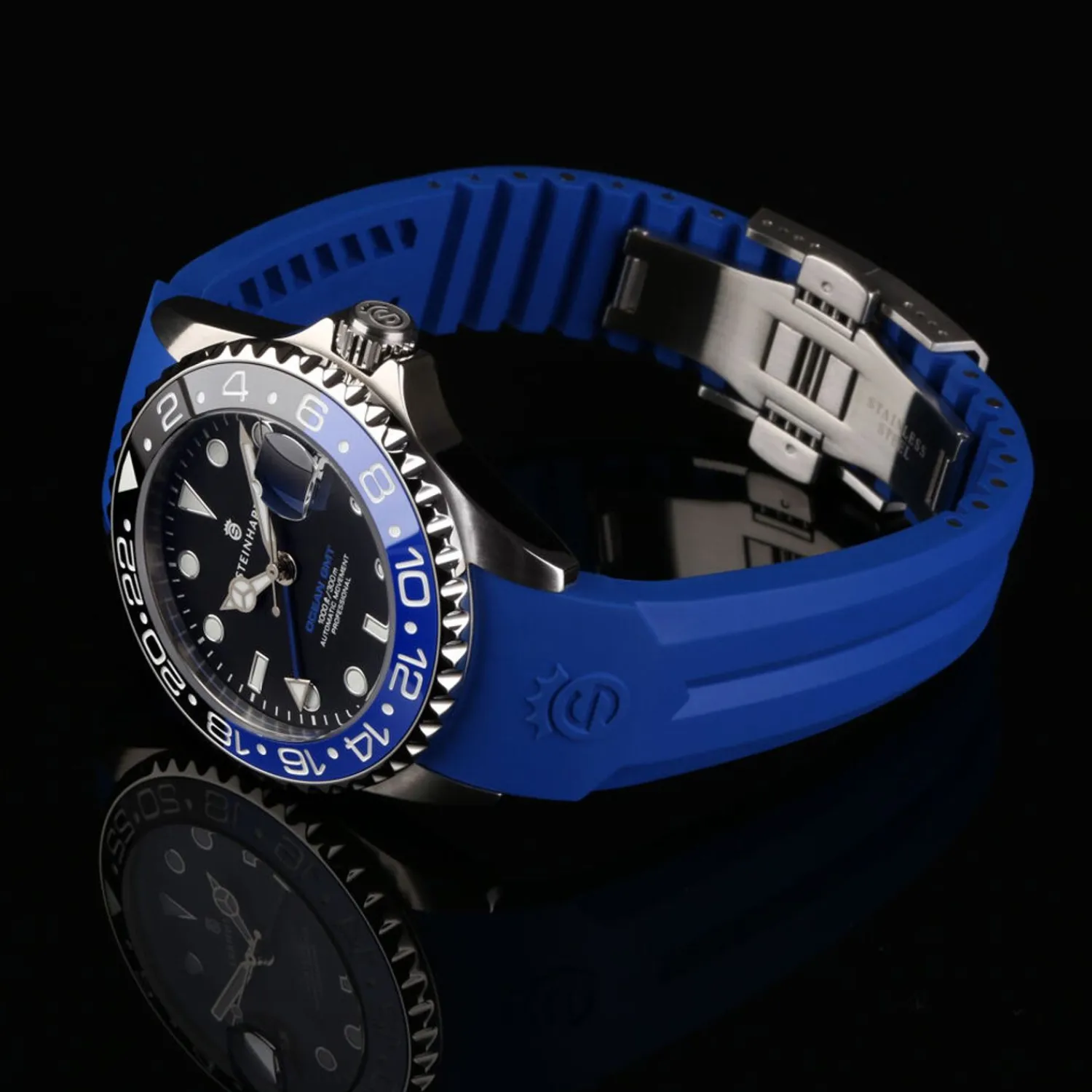 Steinhart Watches Duikhorloges 39 Mm^Ocean 39 Gmt Klassiek Keramiek