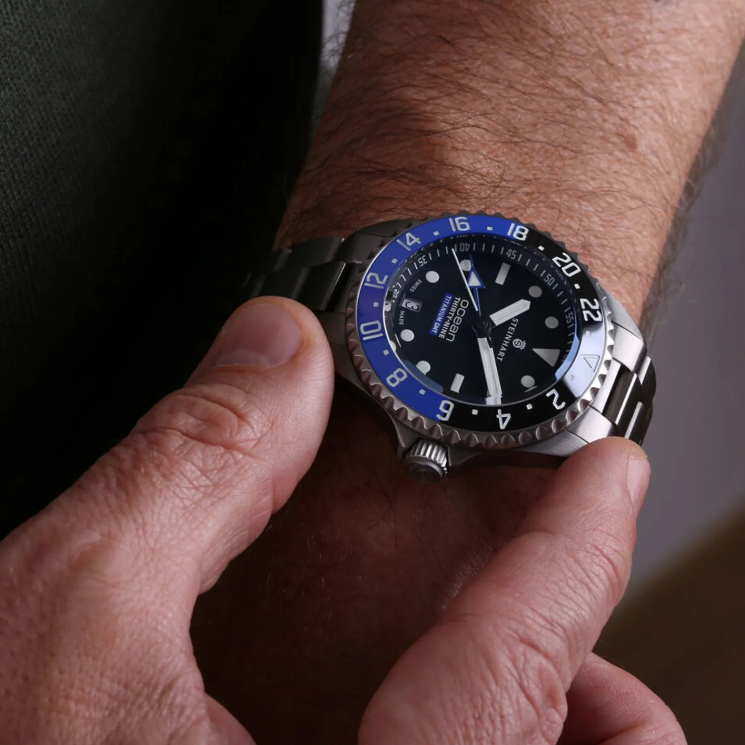 Steinhart Watches Duikhorloges 39 Mm^Ocean 39 Gmt Titan Premium Keramiek