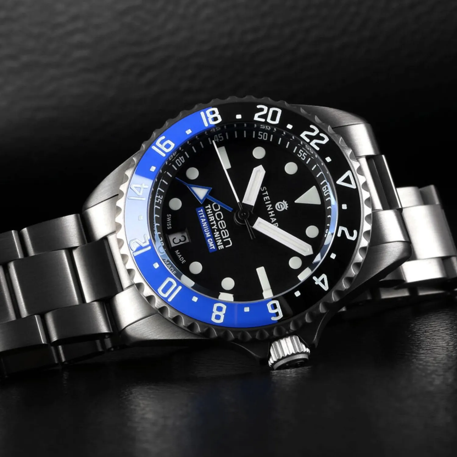Steinhart Watches Duikhorloges 39 Mm^Ocean 39 Gmt Titan Premium Keramiek