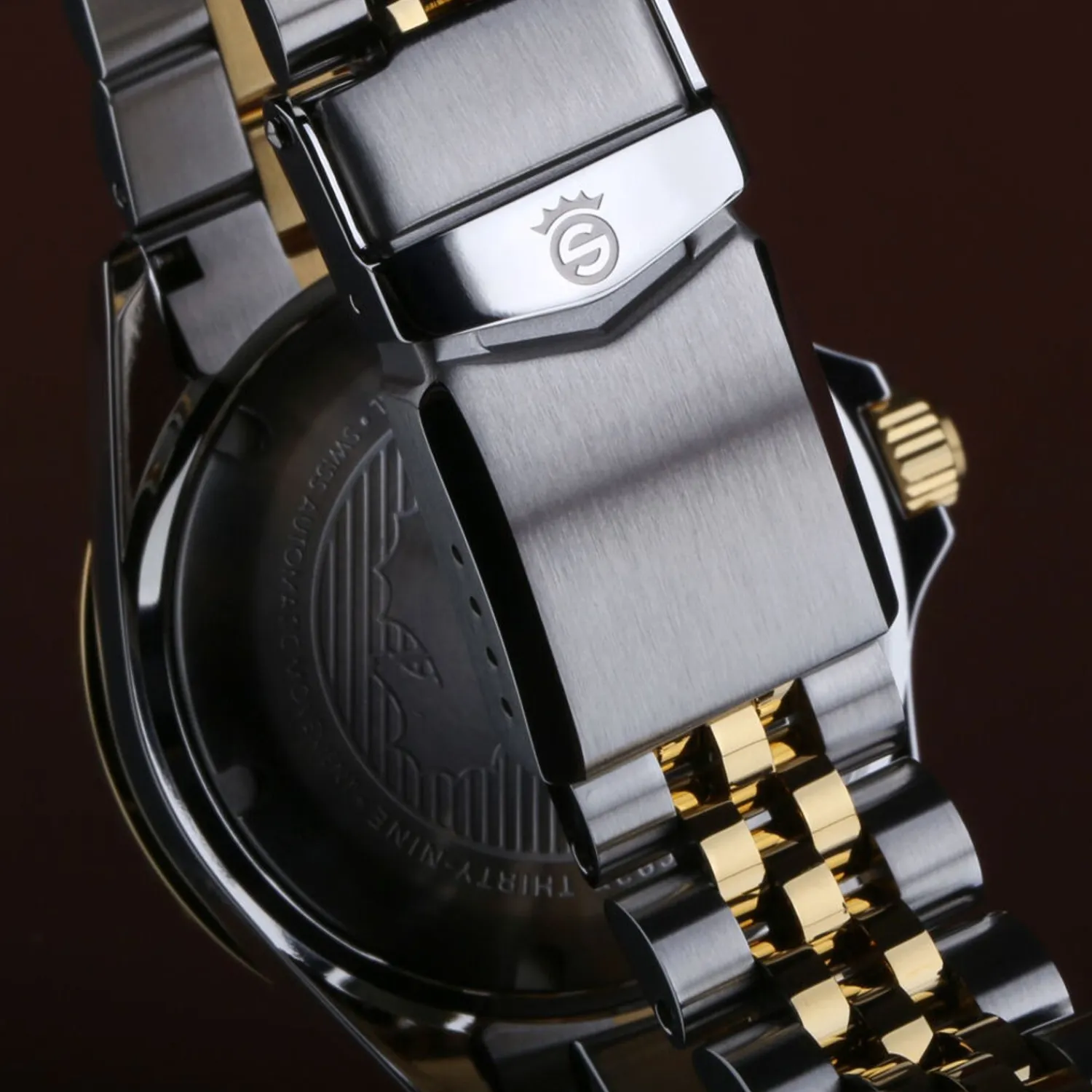 Steinhart Watches Duikhorloges 39 Mm^Ocean 39 Gmt.2 Tweekleurig Chocoladekleurig Duikhorloge