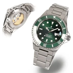 Steinhart Watches Premium Lijn^Ocean One Dubbelgroen Keramiek Premium Duikhorloge