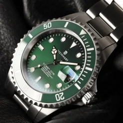 Steinhart Watches Premium Lijn^Ocean One Dubbelgroen Keramiek Premium Duikhorloge
