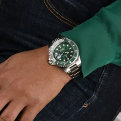 Steinhart Watches Premium Lijn^Ocean One Dubbelgroen Keramiek Premium Duikhorloge