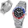 Steinhart Watches Duikhorloges 42 Mm^Ocean One Gmt Blauw-Rood Keramiek Duikhorloge