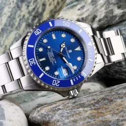 Steinhart Watches Premium Lijn^Ocean One Premium Duikhorloge Van Blauw Keramiek