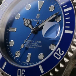 Steinhart Watches Premium Lijn^Ocean One Premium Duikhorloge Van Blauw Keramiek