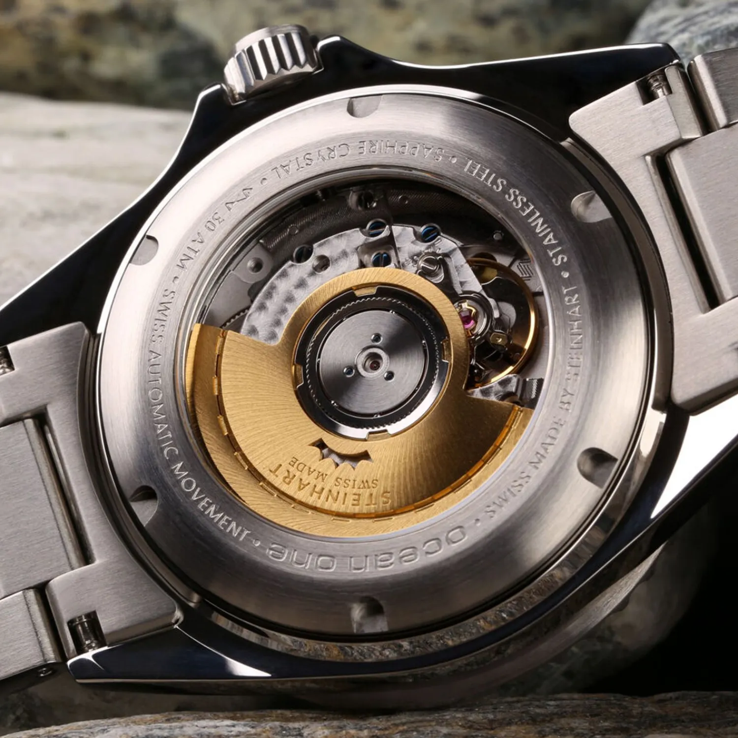 Steinhart Watches Duikhorloges 42 Mm^Ocean One Premium Duikhorloge Van Blauw Keramiek