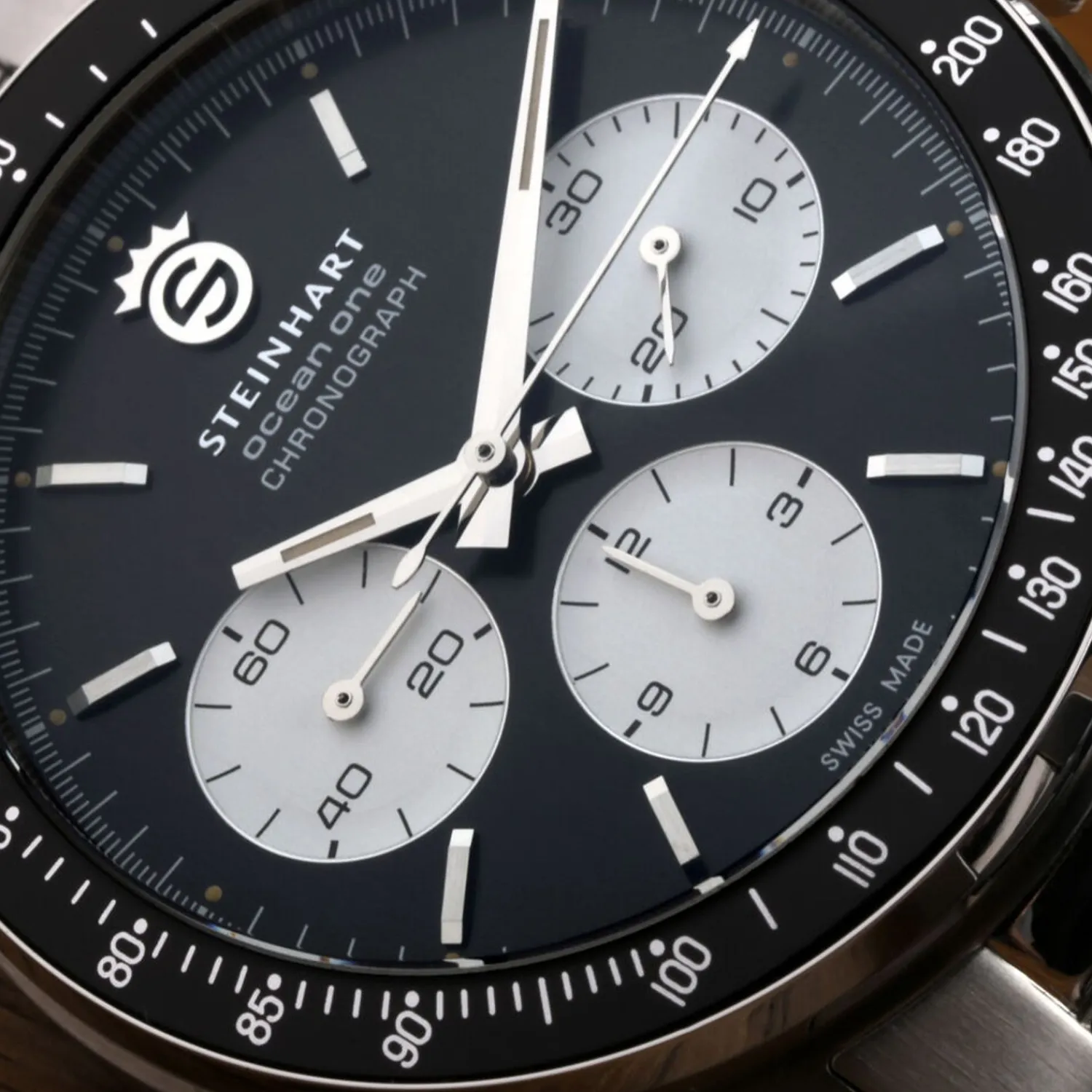Steinhart Watches Duikhorloges 42 Mm^Ocean One Vintage Chronograaf Ii Zwart