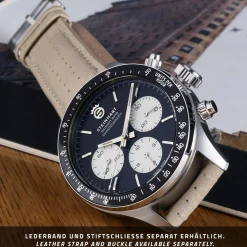 Steinhart Watches Duikhorloges 42 Mm^Ocean One Vintage Chronograaf Ii Zwart