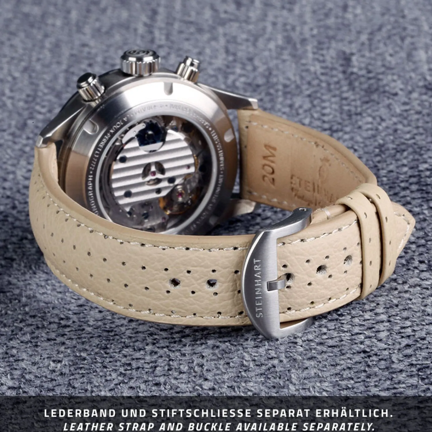 Steinhart Watches Duikhorloges 42 Mm^Ocean One Vintage Chronograaf Ii Zwart