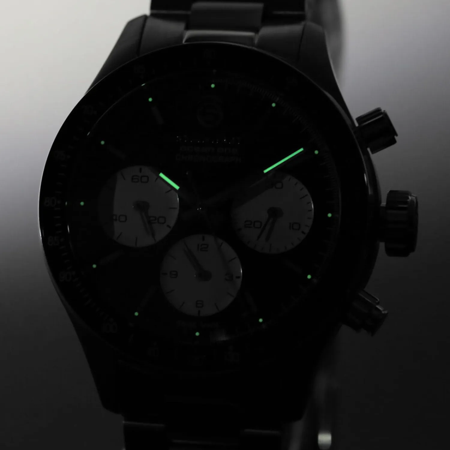 Steinhart Watches Duikhorloges 42 Mm^Ocean One Vintage Chronograaf Ii Zwart