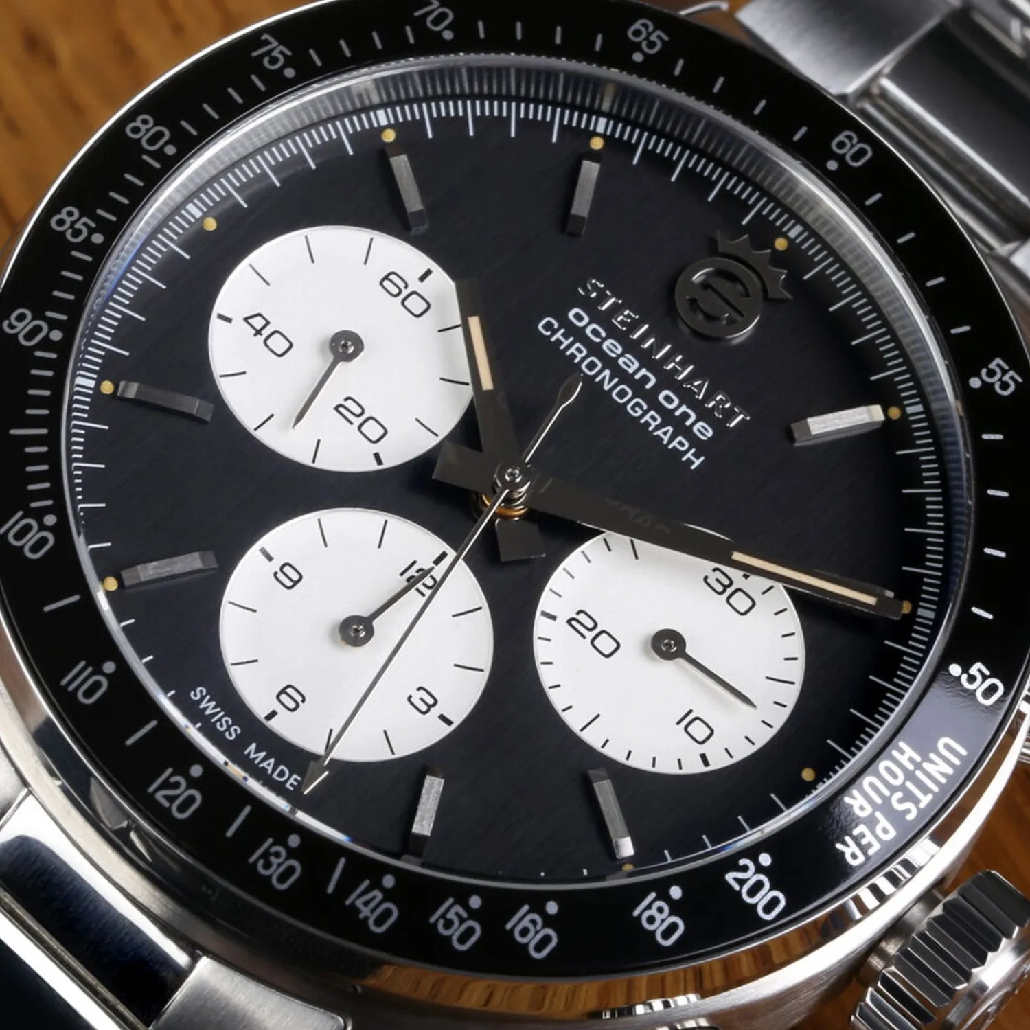Steinhart Watches Duikhorloges 42 Mm^Ocean One Vintage Chronograaf Ii Zwart