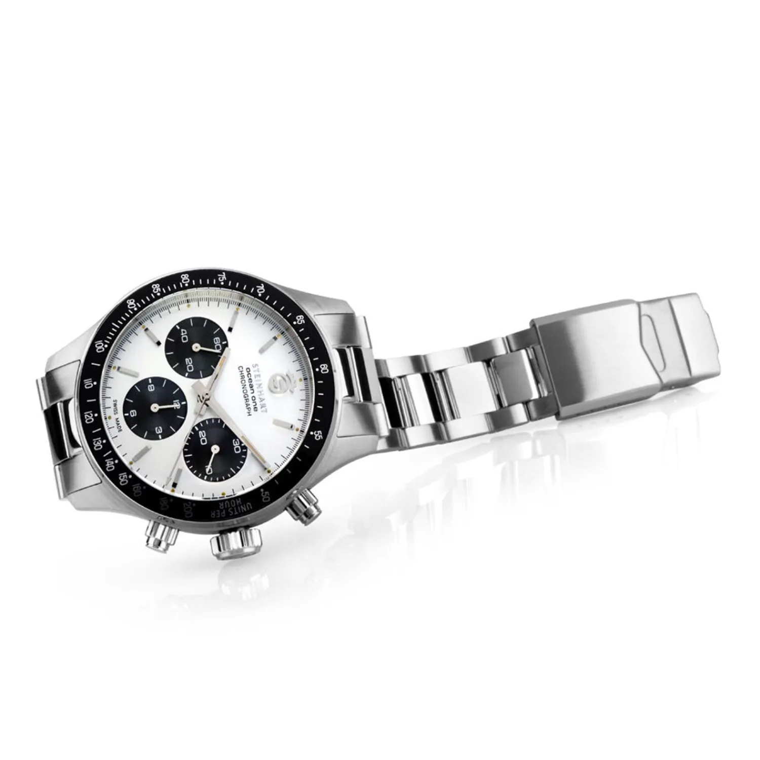 Steinhart Watches Duikhorloges 42 Mm^Ocean One Vintage Chronograaf Ii Zilver