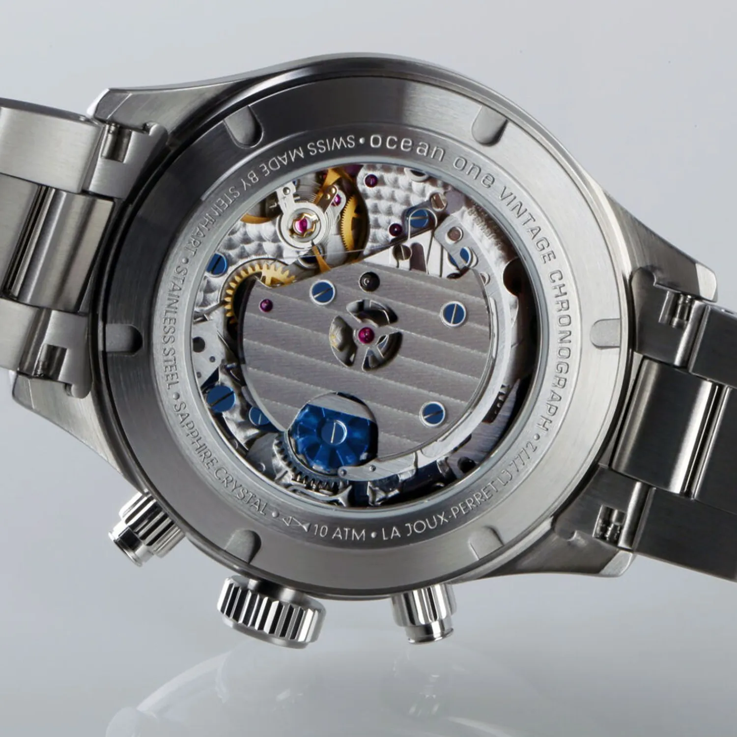 Steinhart Watches Duikhorloges 42 Mm^Ocean One Vintage Chronograaf Ii Zilver