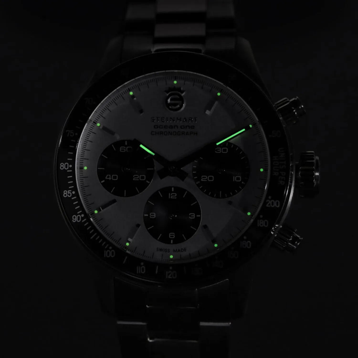 Steinhart Watches Duikhorloges 42 Mm^Ocean One Vintage Chronograaf Ii Zilver