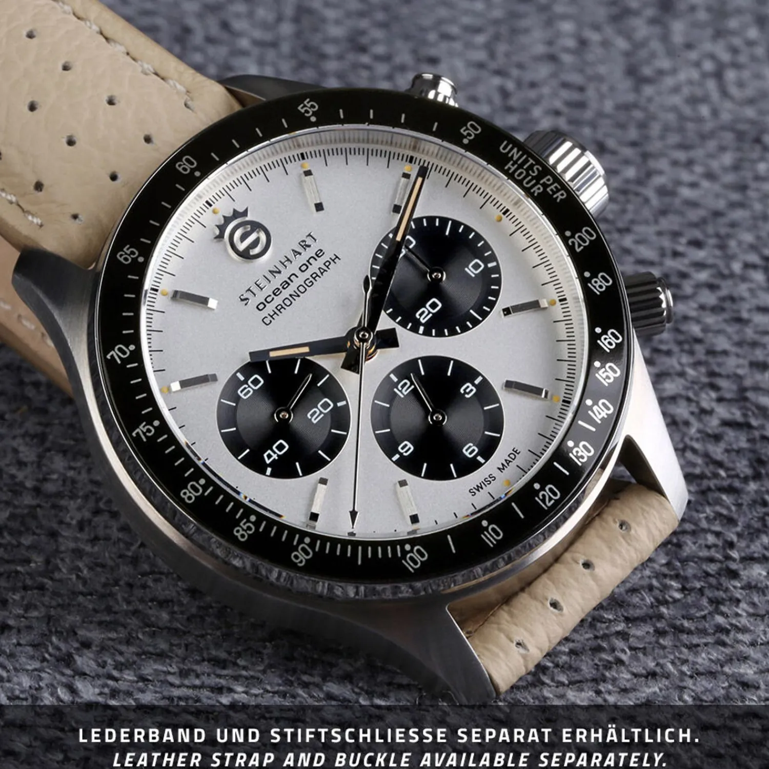Steinhart Watches Duikhorloges 42 Mm^Ocean One Vintage Chronograaf Ii Zilver