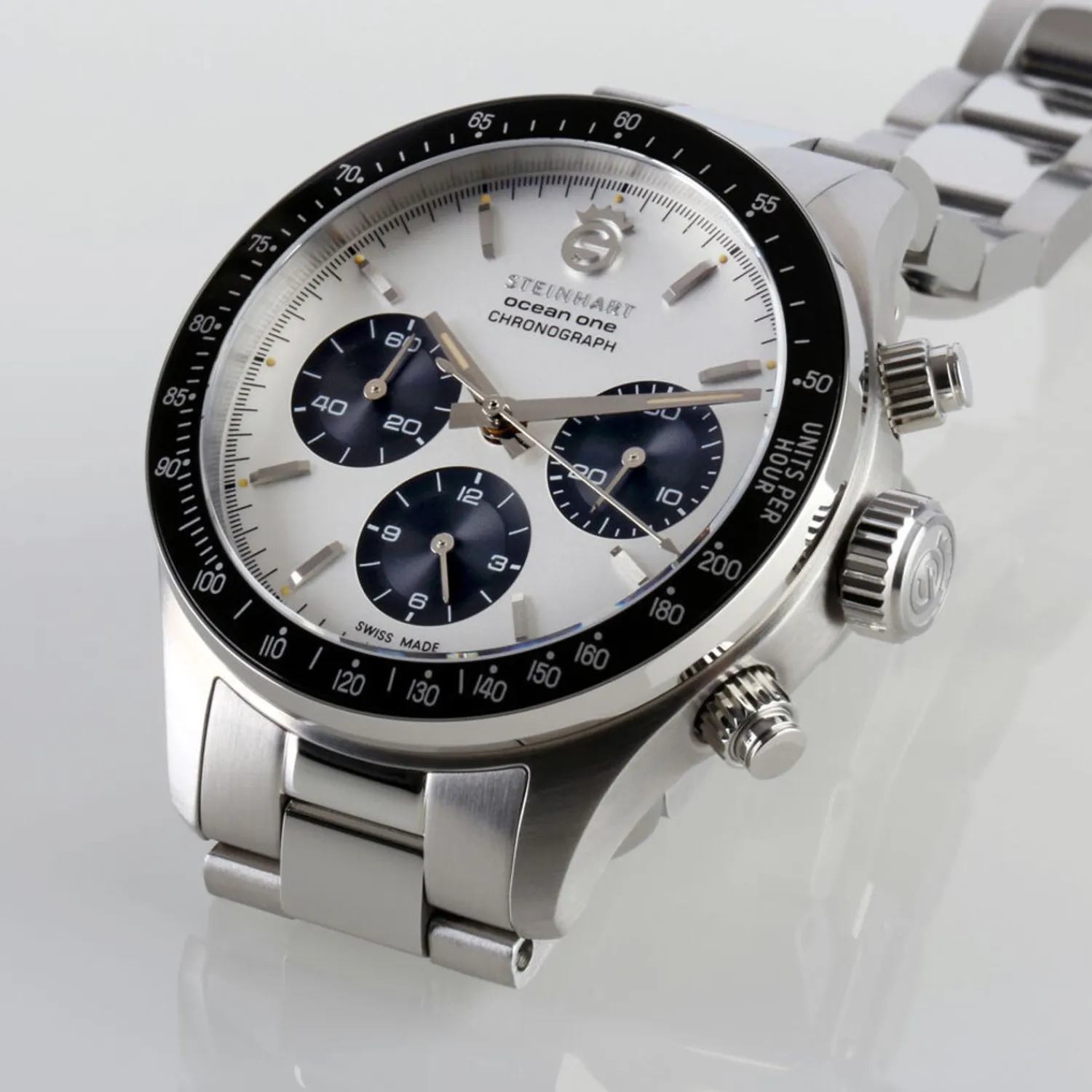 Steinhart Watches Duikhorloges 42 Mm^Ocean One Vintage Chronograaf Ii Zilver
