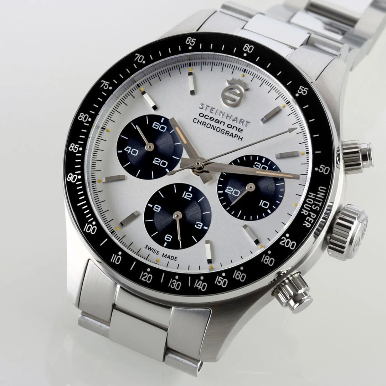 Steinhart Watches Duikhorloges 42 Mm^Ocean One Vintage Chronograaf Ii Zilver