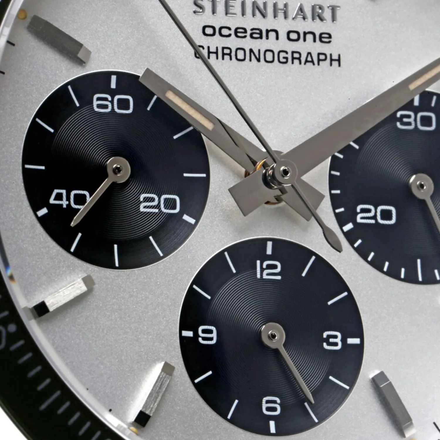Steinhart Watches Duikhorloges 42 Mm^Ocean One Vintage Chronograaf Ii Zilver