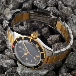 Steinhart Watches Duikhorloges 42 Mm^Ocean One Vintage Tweekleurig Duikhorloge