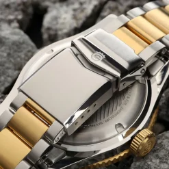 Steinhart Watches Duikhorloges 42 Mm^Ocean One Vintage Tweekleurig Duikhorloge