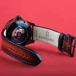 Steinhart Watches Duikhorloges 42 Mm^Ocean 2 Premium Carbon Rood Duikhorloge