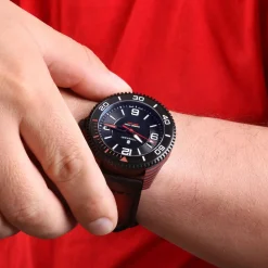 Steinhart Watches Duikhorloges 42 Mm^Ocean 2 Premium Carbon Rood Duikhorloge