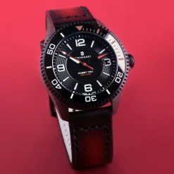 Steinhart Watches Duikhorloges 42 Mm^Ocean 2 Premium Carbon Rood Duikhorloge