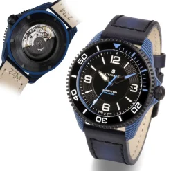 Steinhart Watches Duikhorloges 42 Mm^Ocean 2 Premium Koolstofblauw Duikhorloge