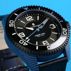 Steinhart Watches Duikhorloges 42 Mm^Ocean 2 Premium Koolstofblauw Duikhorloge
